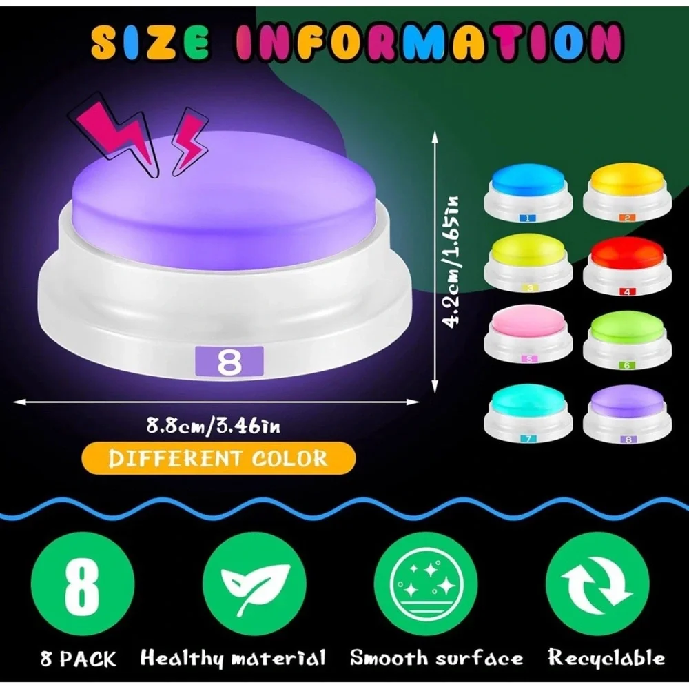 Colorful Game Buzzers for Home Parties